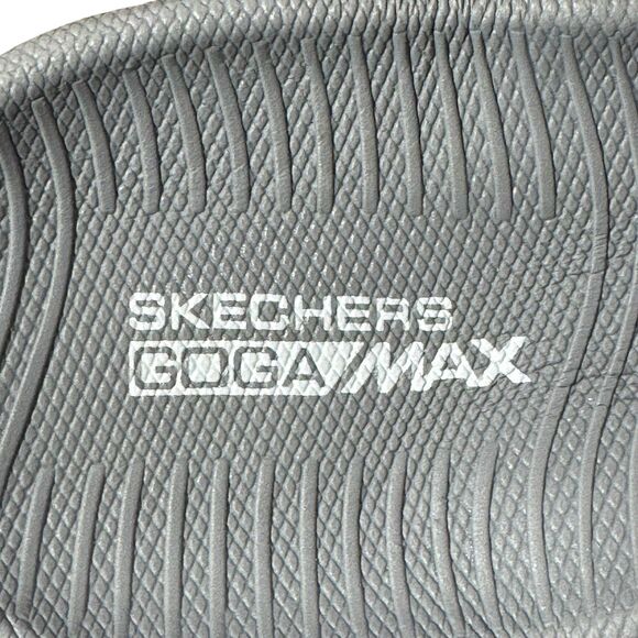 Skechers On The Go Goga Max Flip Flops Sandals Thong Gray Pink Comfort Sz 7 - Picture 8 of 8